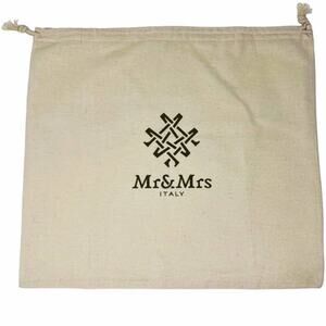 NWOT ~ MR. & MRS. ITALY Drawstring Cotton Travel Dustbag Garment Shoe Bag